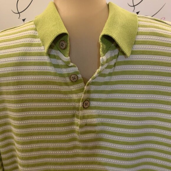 Tommy Bahama. Size Large. Silk/Cotton Textured Polo. Short Sleeve. B91. - Picture 2 of 4